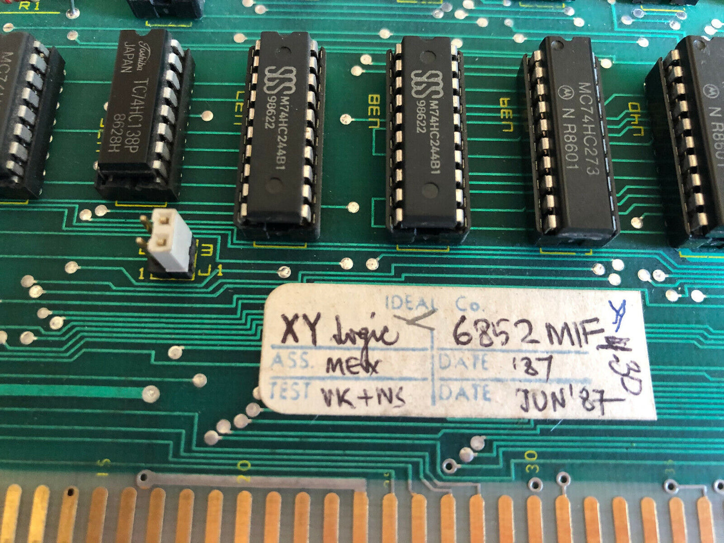 Ideal 6852Mif X & Y Logic Ideal Equipment Rev A2 X-Y Logic Board,Sa
