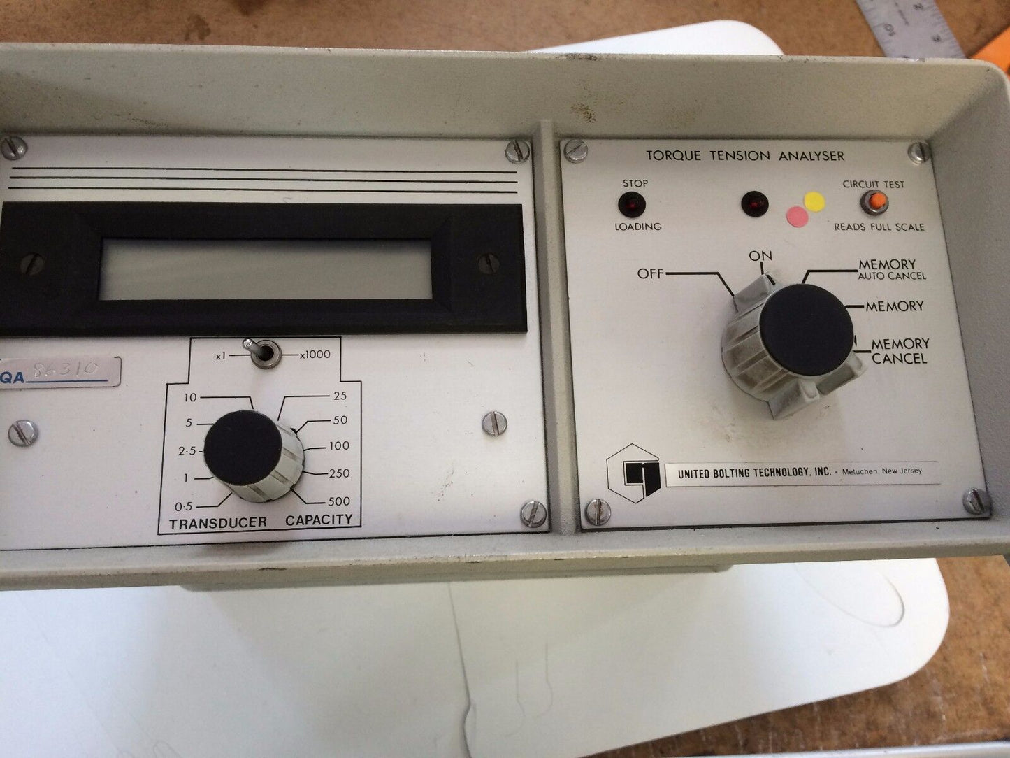 United Bolting Technology 40017 Torque Tension Analyzer ,Cz