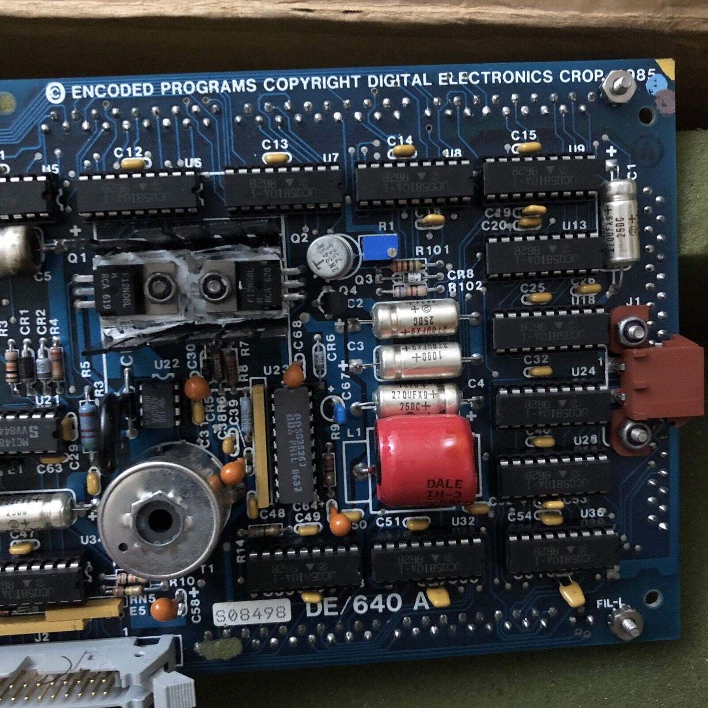 Deco De/640A,7041 Rev C,De/640 A Lcd Display Panel,Encoded Programs Pcb 7041,Cr