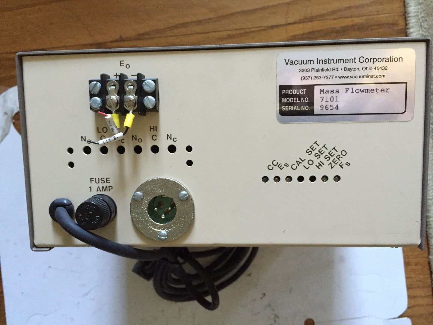 Vacuum 7101 Instrument,7101 Mass Flowmeter,Vic Leak Detection,Dd