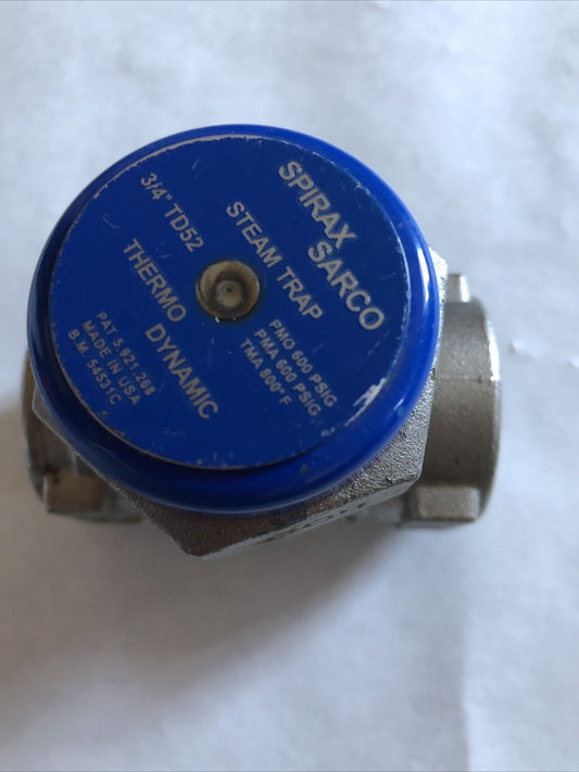 New 3/4 Spirax-Sarco Td52 Thermodynamic Steam Trap Cool Blue A743,Ca40,Eb,Am,Aa