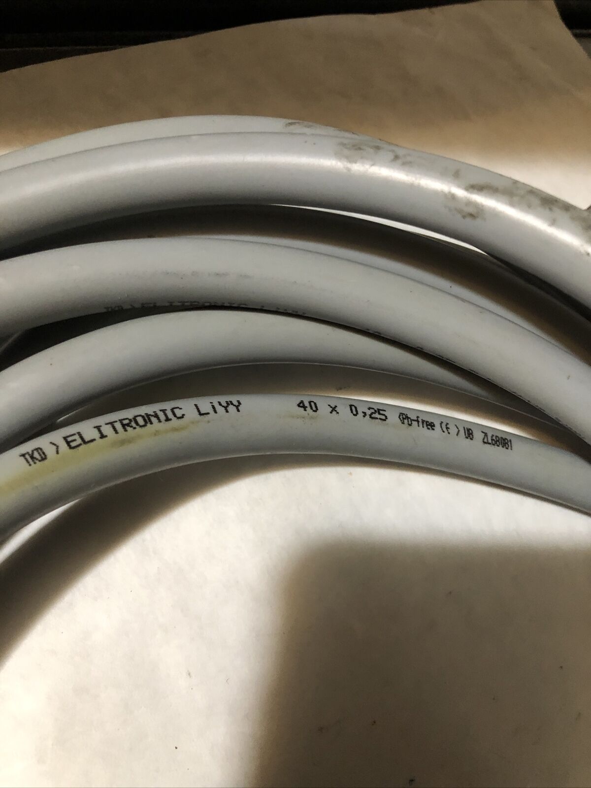 New Borries 71510023 Elitronic Liyy 40X0.25 Cable Fkc4,Zl68081,Bk