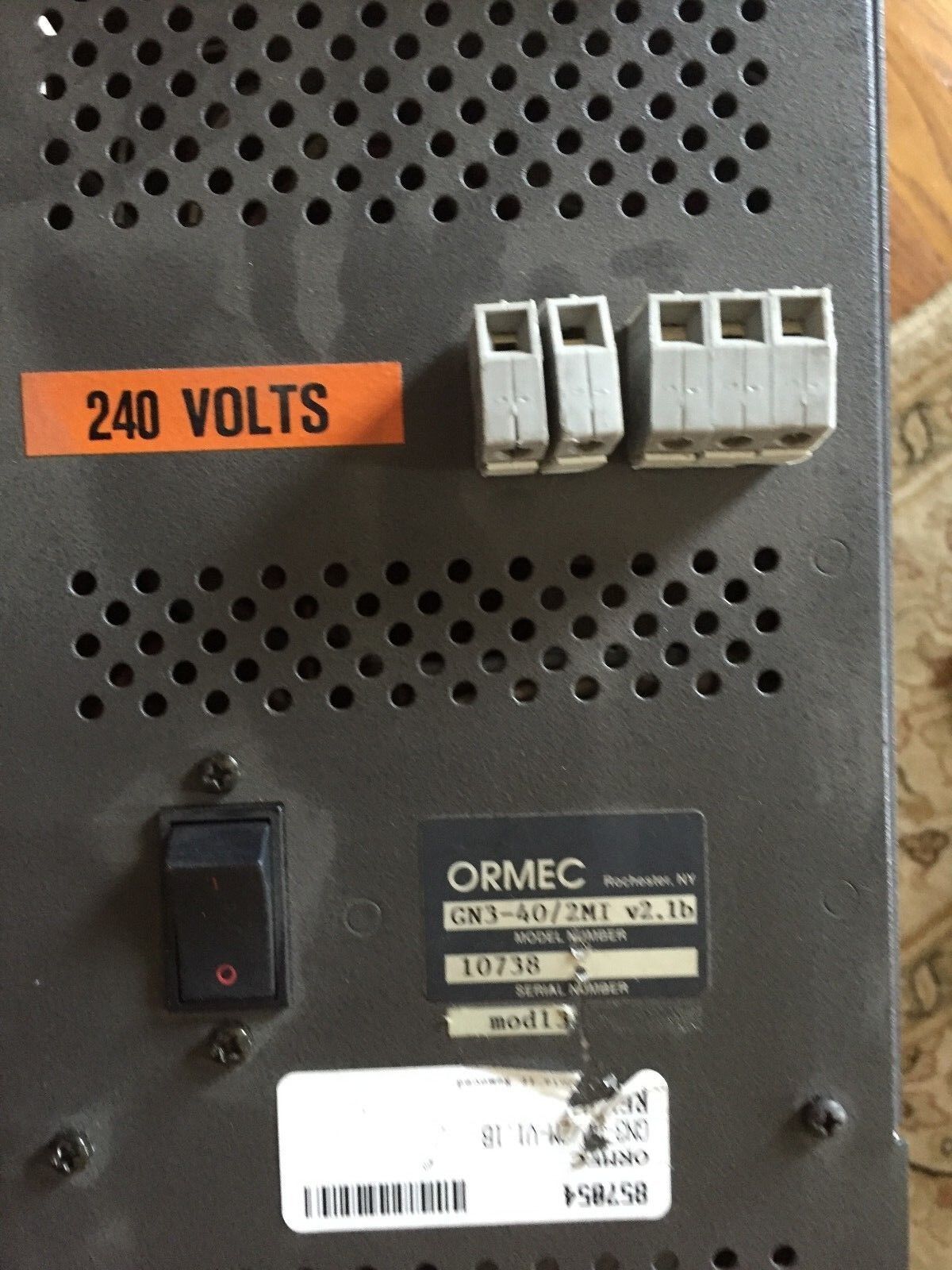 Ormec Gn3-40/2Mi,Ormec 40 Discrete I/O, W/ Gn3-Vda Motion Controller,Aw