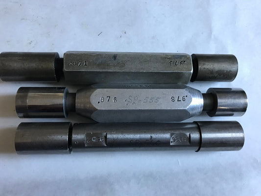 Lot The Pipe Machinery Go No Go Plug Gage .9852,.9869,.978,.976,.973,.971,Sa