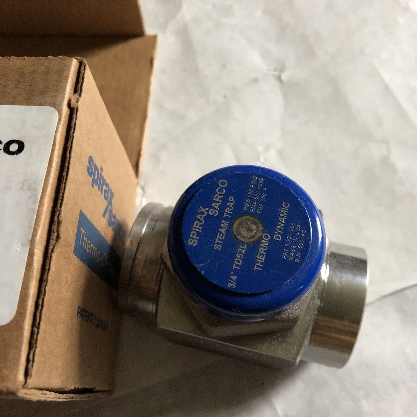 New 3/4" Spirax Sarco Td52l,B.M.39314C Thermo Dynamic Steam Trap Cool Blue,En,Tg