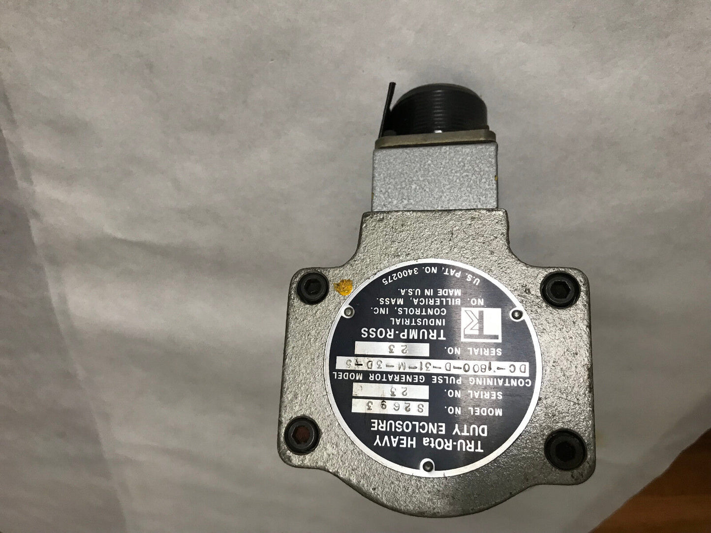 Tr S2693,Trump-Ross Dc-1800-D-31-M-3D-5,Tru-Rota S2693 Enclosure Tru-Rota,Sd