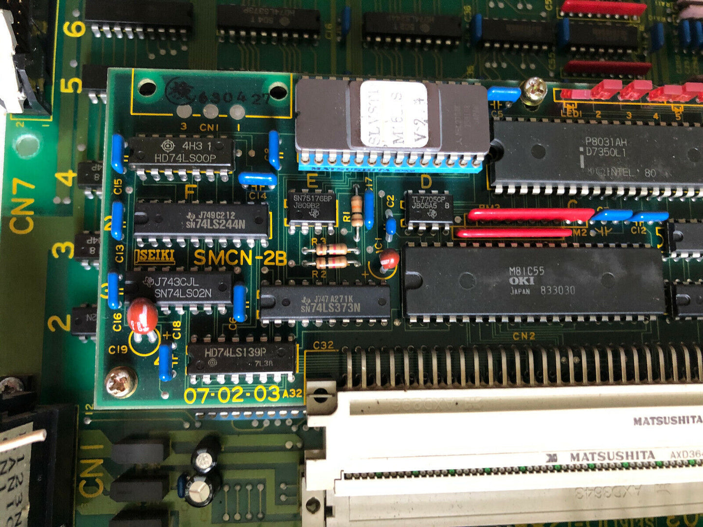Seiki 10-128F,Io-128F,I0-128F,08-27-03,Smcn-2B,  Plc Board ,Sm