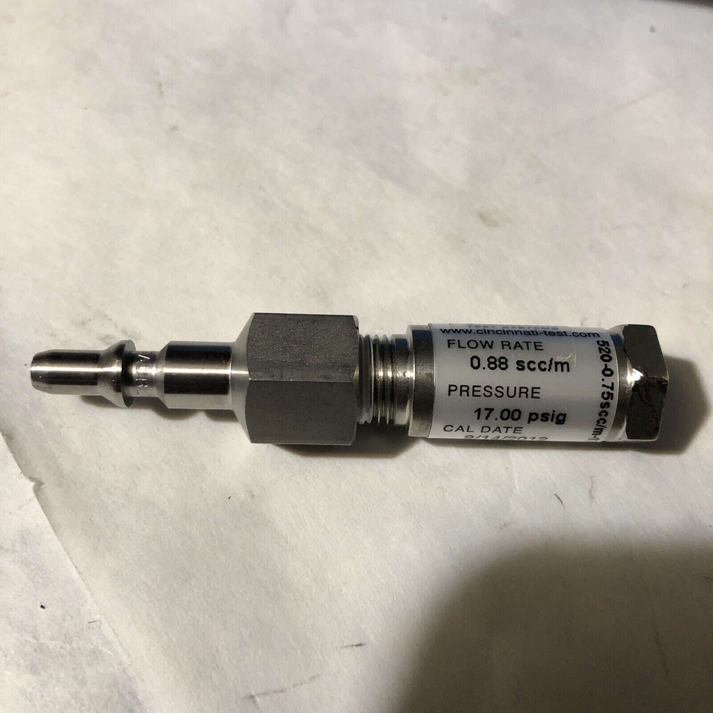 Cts 520-0.75Scc/M-17.00 Psig-A Flow Pressure Valve,0.88Scc/M,17.00Psig,Fb