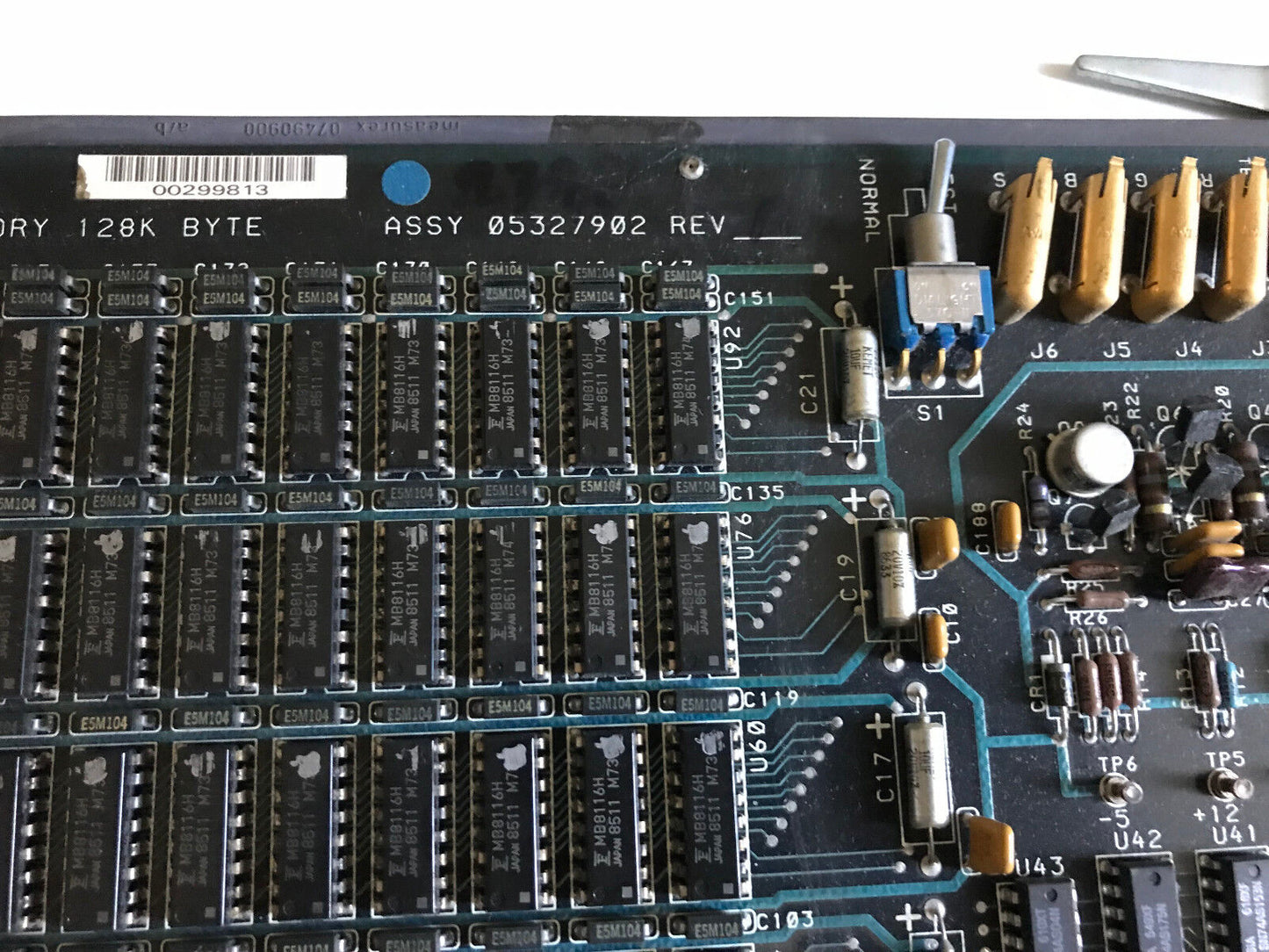 Measurex 05327902 Pcb Board Assy No 05327902 Video Memory 128K Byte,Ax,Ad