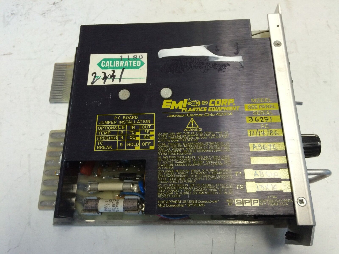 Control Junctions Inc System Monitor System Line Monitor 120Vac,Cj Inc.,Cl