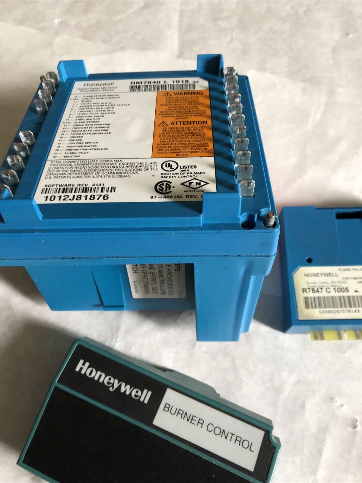 Honeywell Rm7840 L1018,Rm7840 L 1018,St7800 A 1088,R7847 C 1005,Q7800 A 1005,Eg