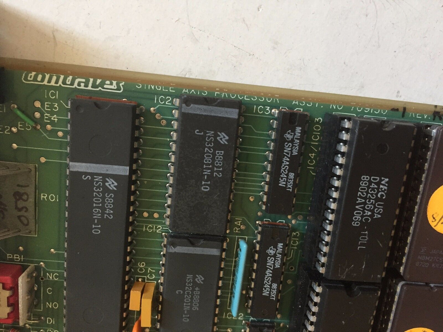 Contraves J1,Rs232,709150,7091501 Control Board Single Axis Processor,Cv
