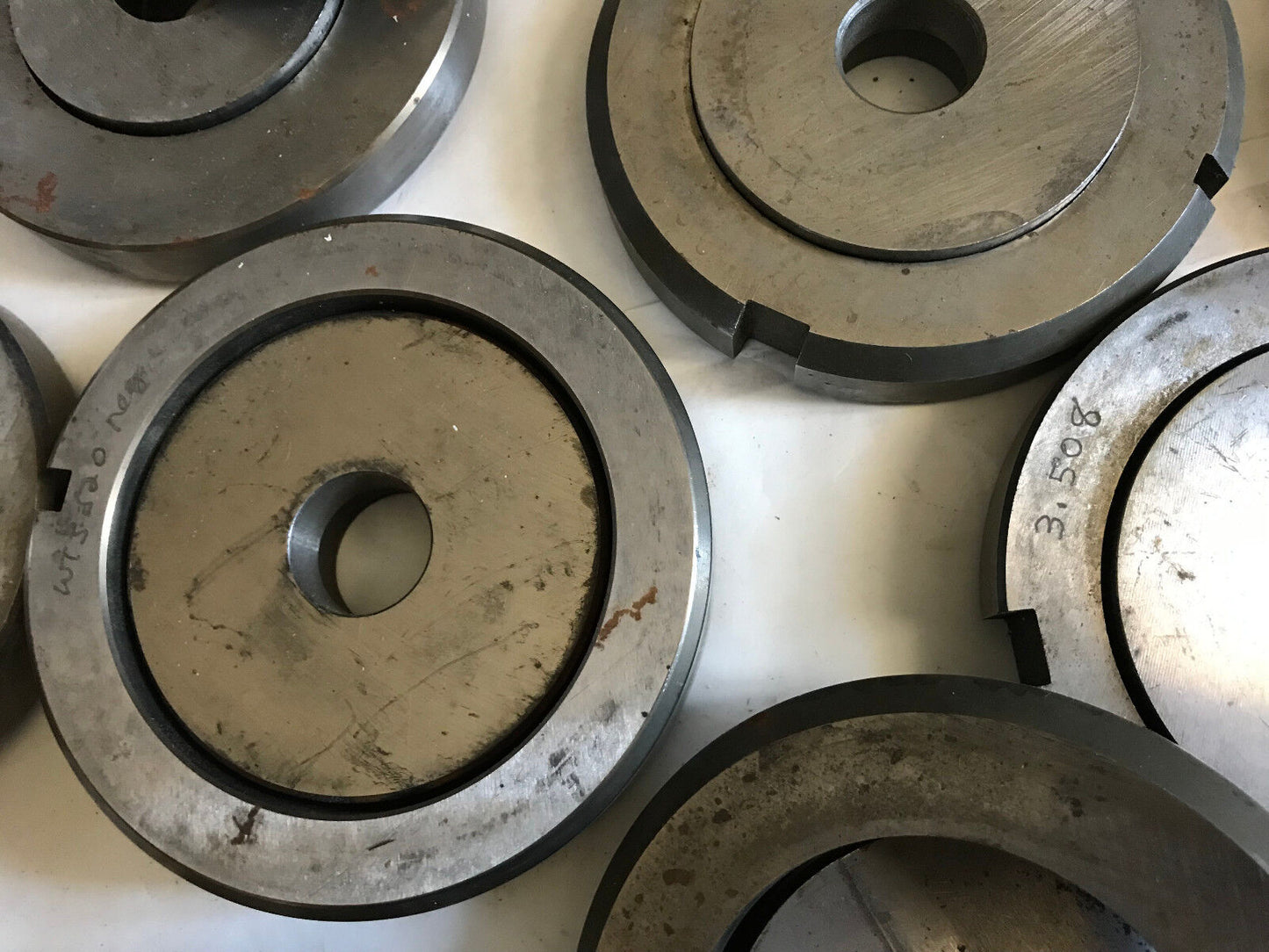 Lot 15 Sets Wilson Thick Turret Round Punch Die 2.765" & Up 5,3.281",3.375,Sd
