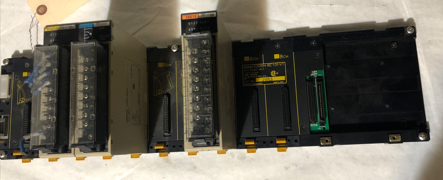 Omron Sysmac Oc222,Id212,C200h-Ad001,C200h-Oc222,C200h-Id212,C200h-Bc101-V1,Bq