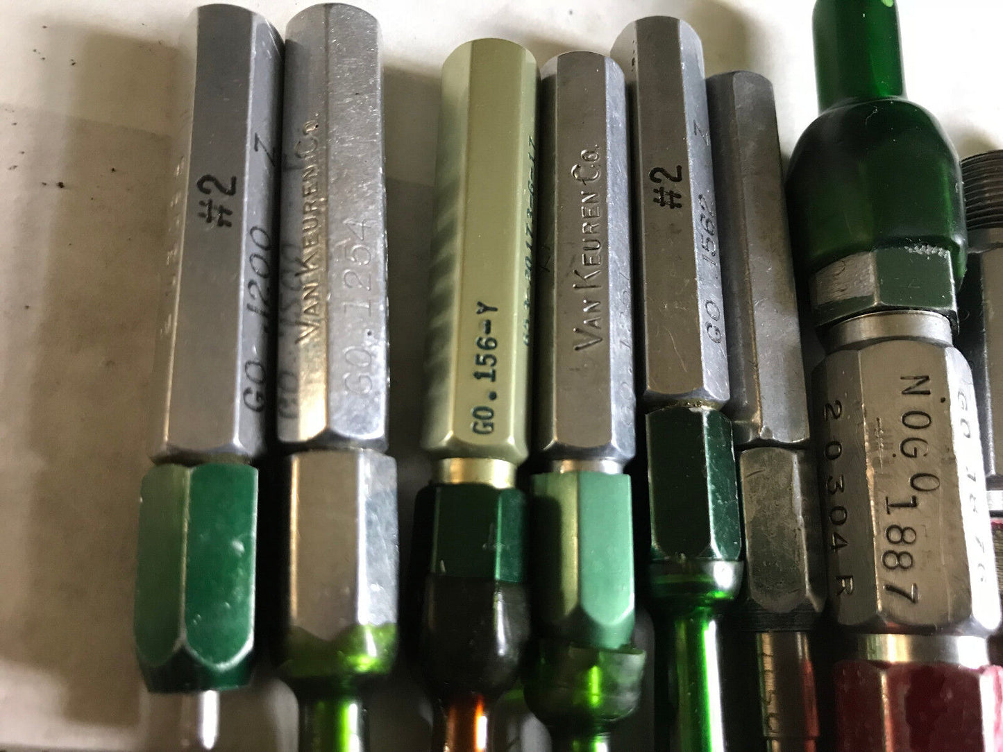 Lot Plug Gage Go Nogo Van Keuren .1865,1915,1902,1907,1800,1830,1876,1875,Es