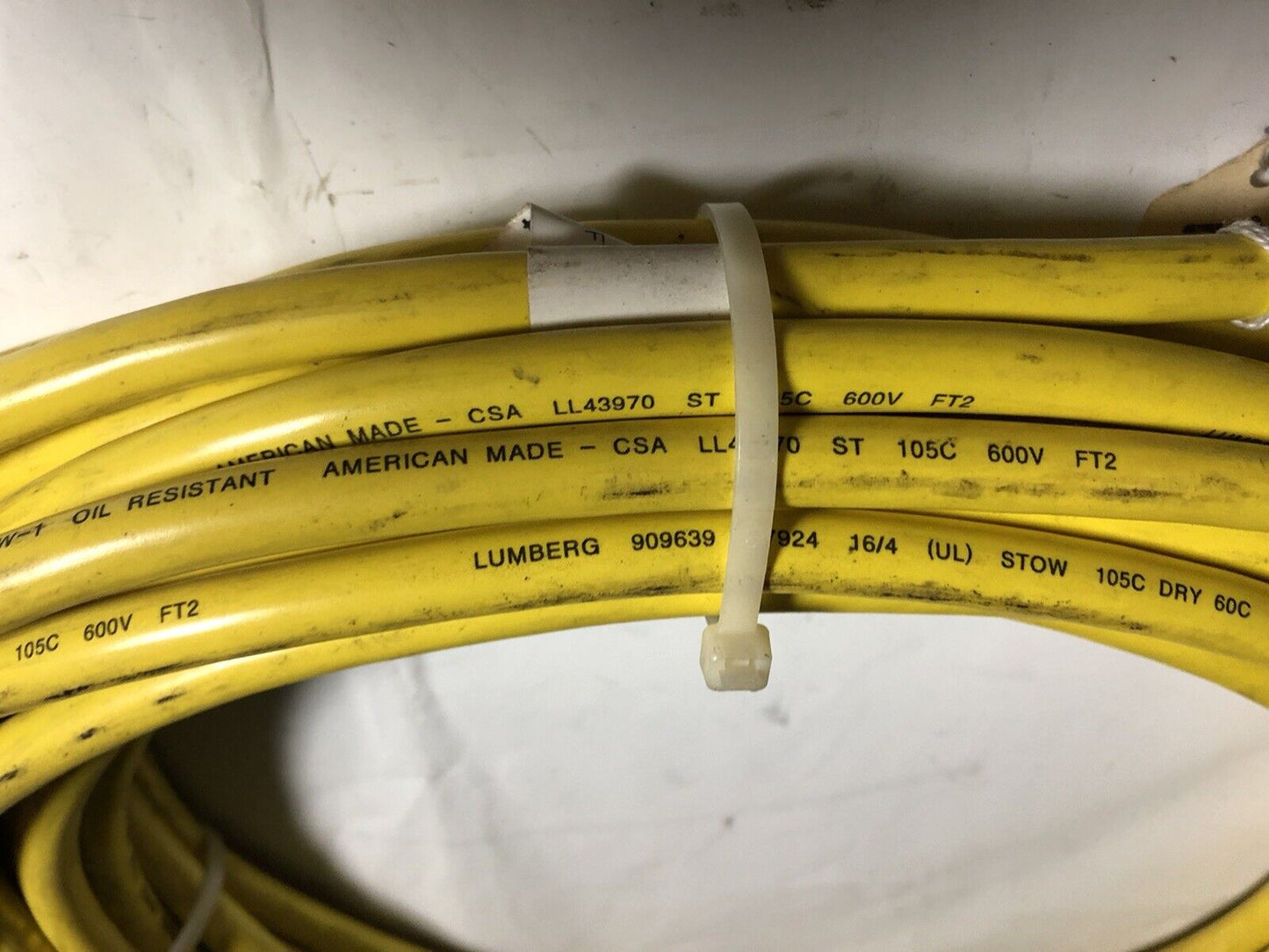 Lumberg 40-639/50Ft Robotic,Machine Cable Assembly Cordset,909639 E7924 16/4,Ex