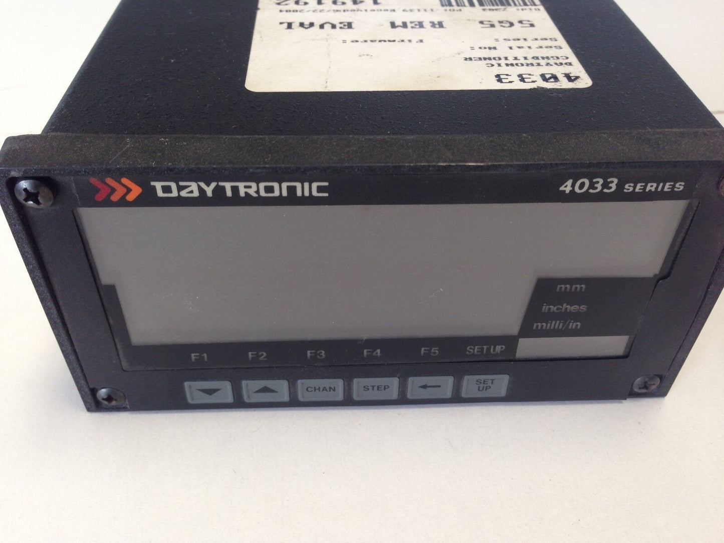 Daytronic 4033 Controller W/Data Acquisition 2X Eddy Current Inpu 4033X1,De