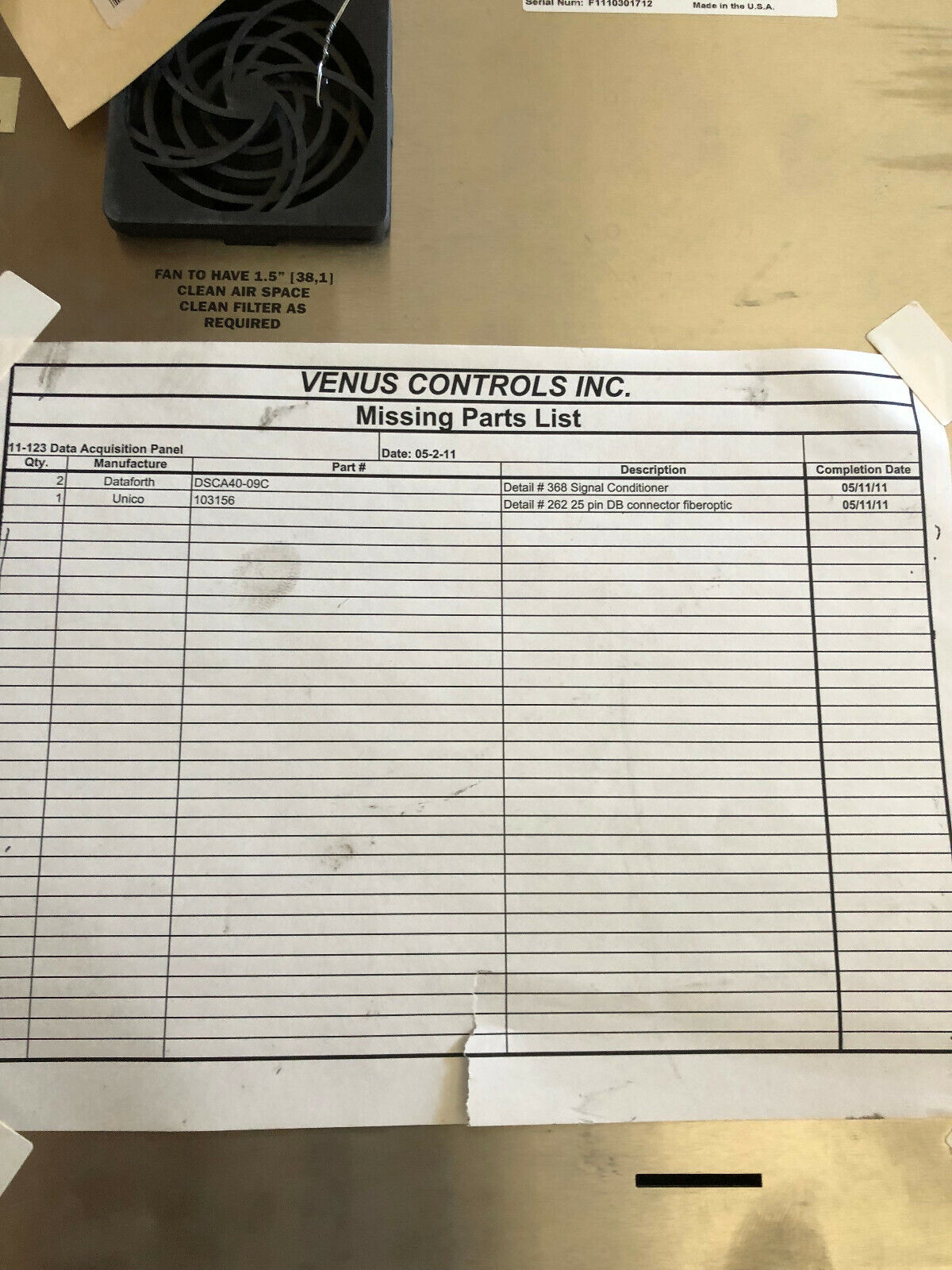 Vartech Vt213p Operator Interface (No Power One For Parts & Repair Only),Bk
