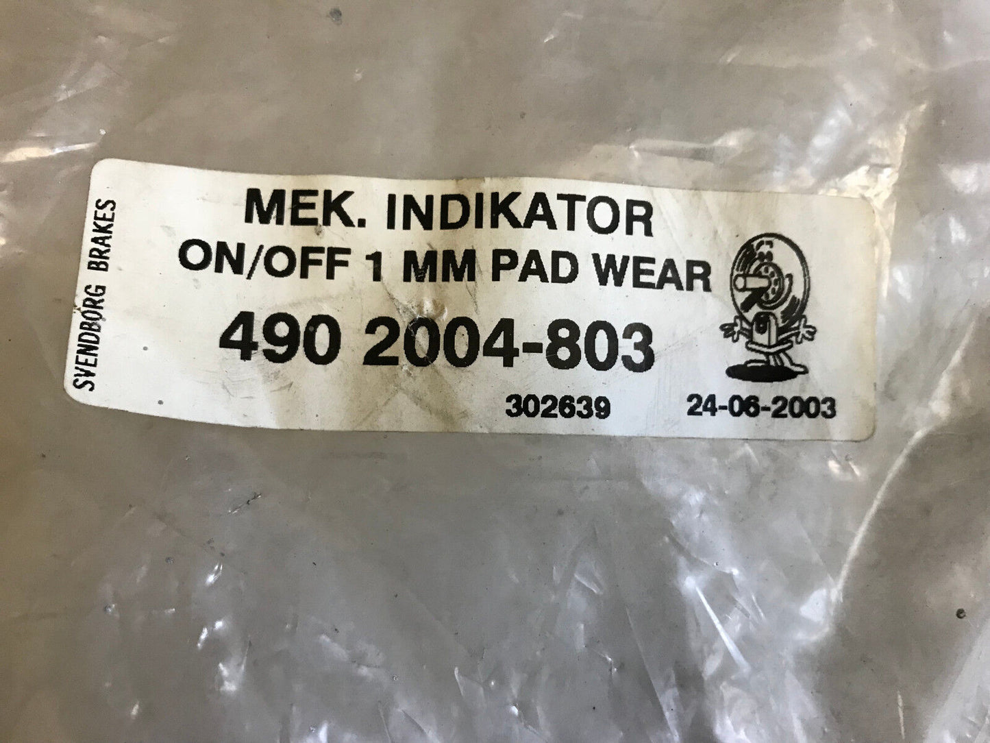 Svendborg 490-2004-803 Brakes Mek. Indikator Pressure Transducer 24-06-2003,Ab
