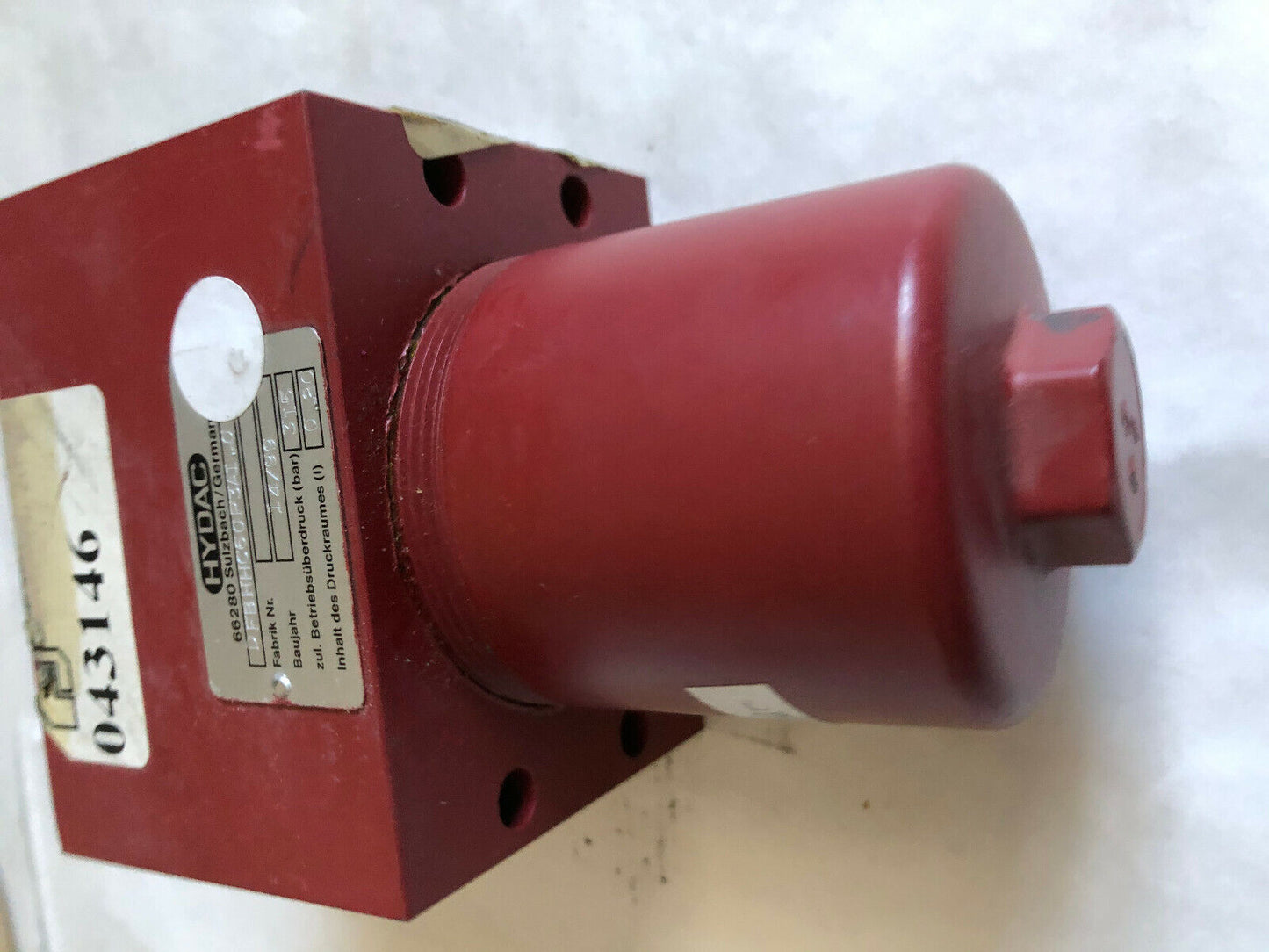 Hydac Dfbhhc60p3a1.0,Dfbn Hc 603A1 Hydraulic Dfbhhc60p3ai.0 Filter,14/99,315,An