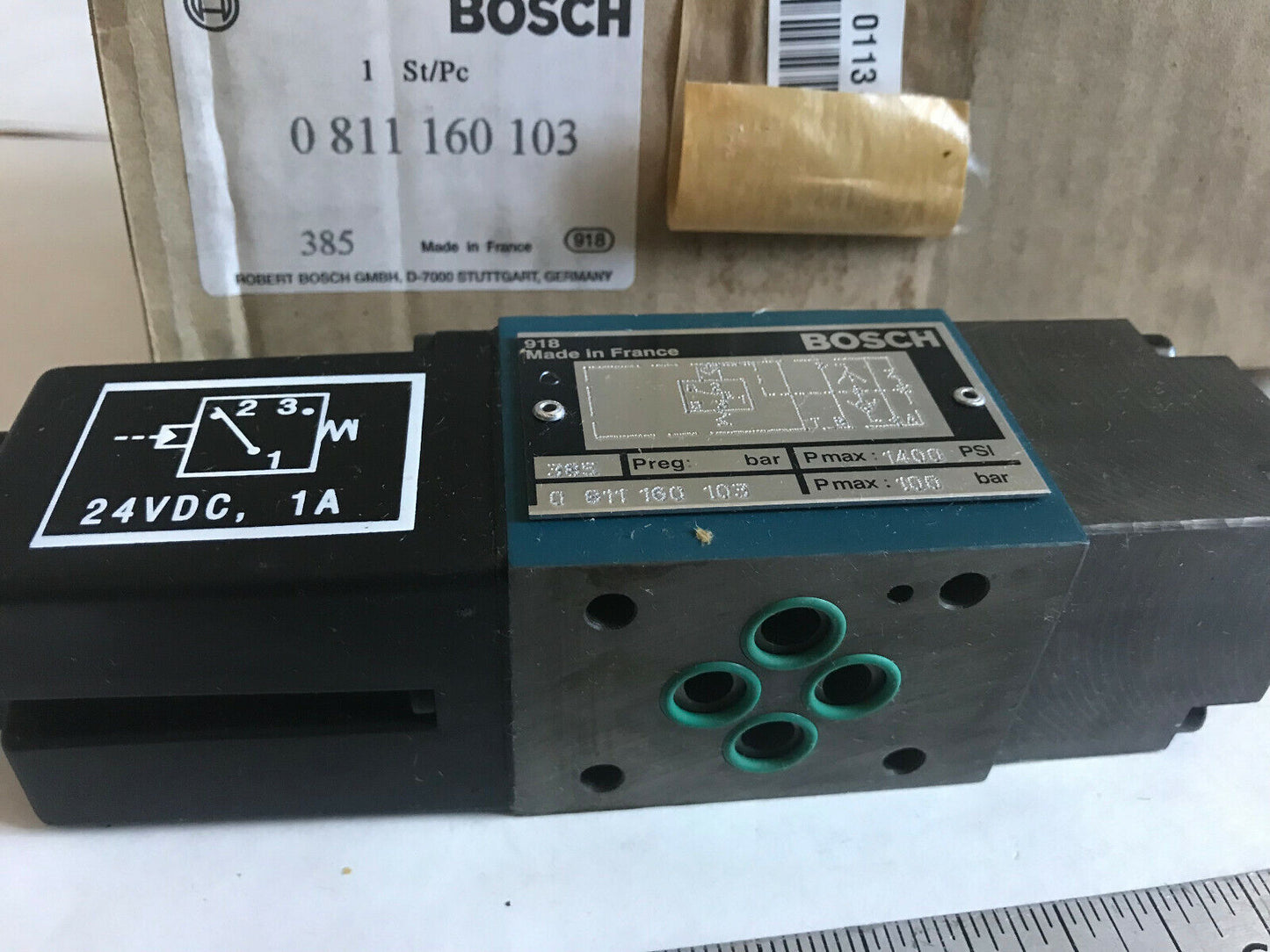 New Bosch 0 811 160 103 Hydraulic Solenoid Manifold Valve 918 France,24 Vdc,Sd