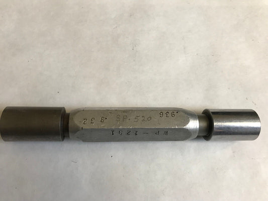 The Pipe Machinery Plug Inspection Gage Wp-1291 Sp-520  Go .932   No Go .936,Et