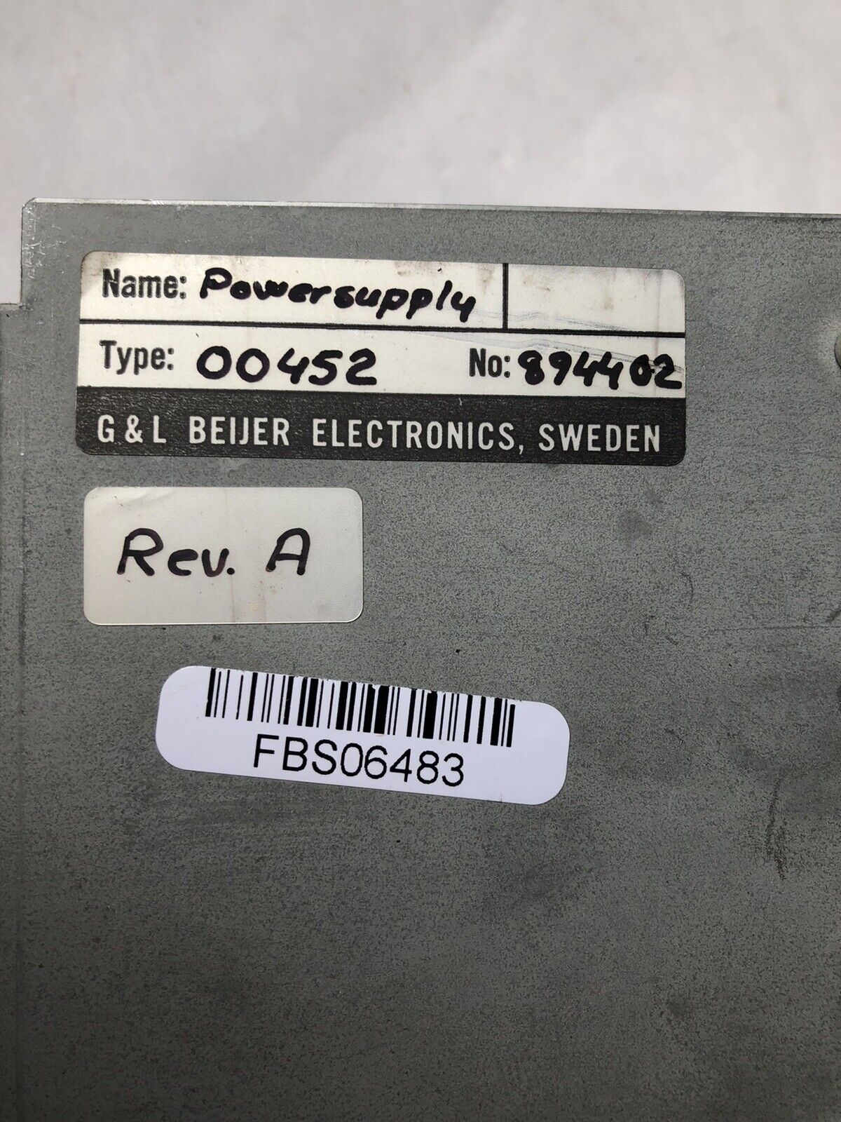 G & L Beijer 00452 Power Supply Schroff 69001-866 115V,G&L 00452,Ac