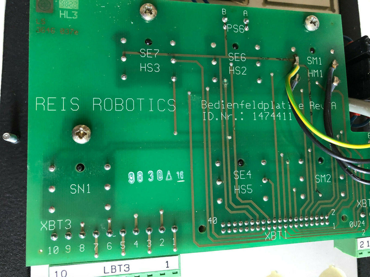 Reis Robotics 1476267 Rl26 Cartesian Robot Control Panel 1474411,So