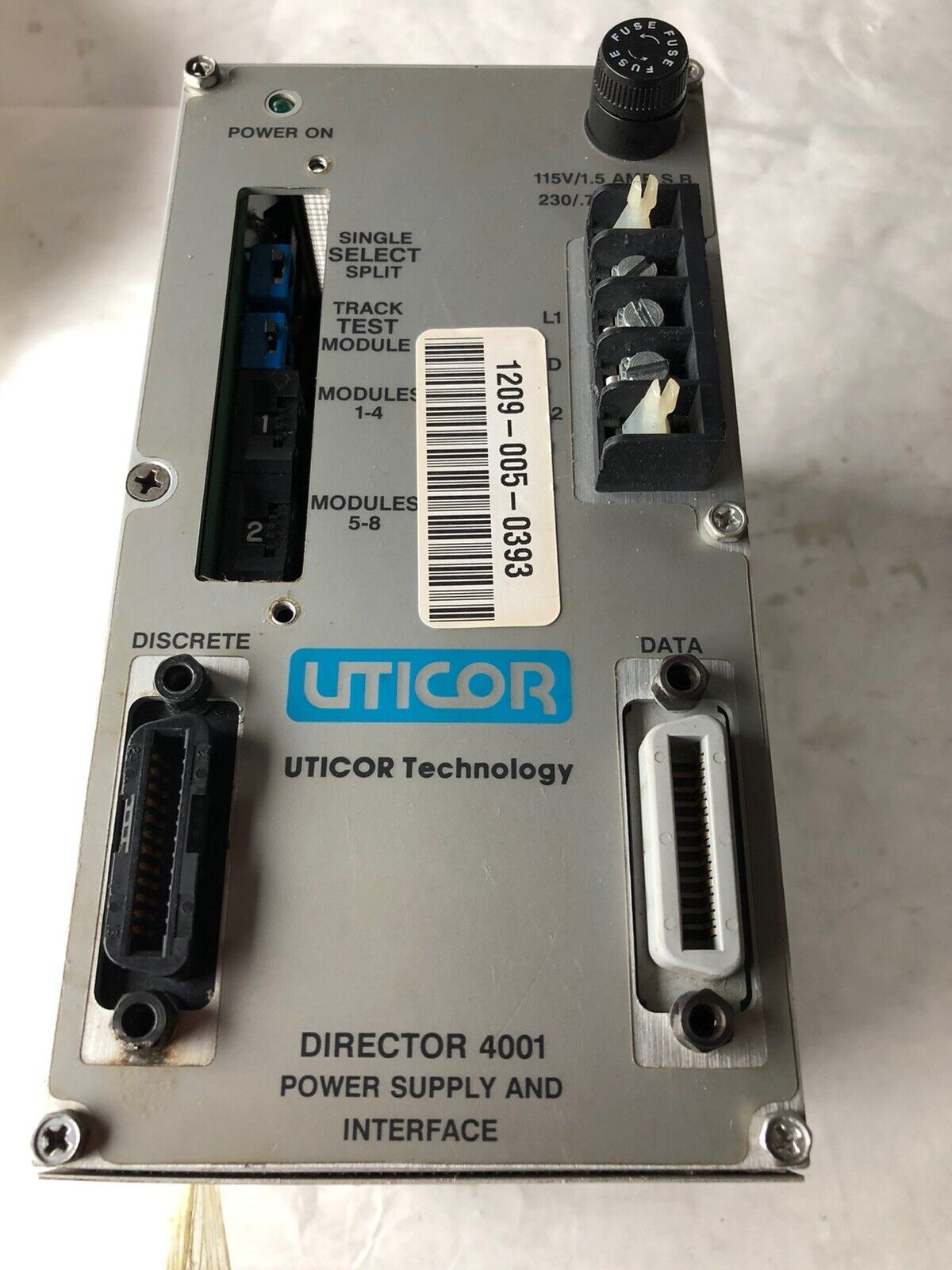 Uticor 75C58 Power Supply/Interface,S-D,Struthers-Dunn Director 4001,1.5A,Hc,Ev