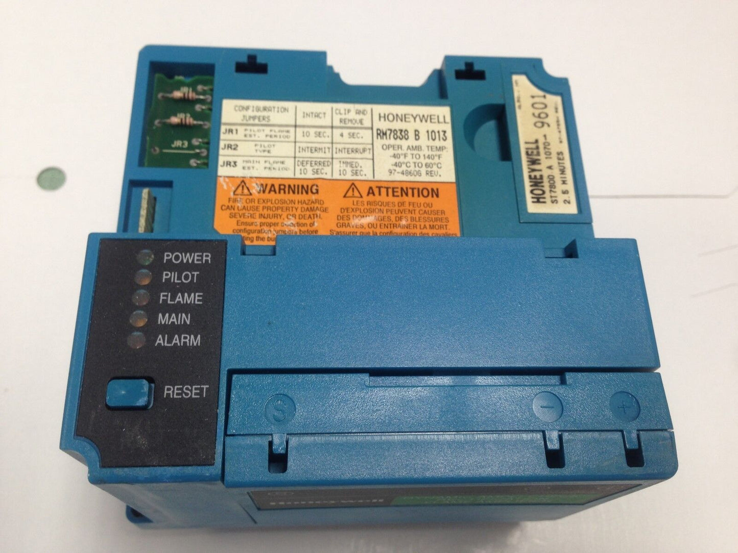 Honeywell Burner Control Rm7838 B 1013, R7847 B 1031,St7800 A 1070,Fc