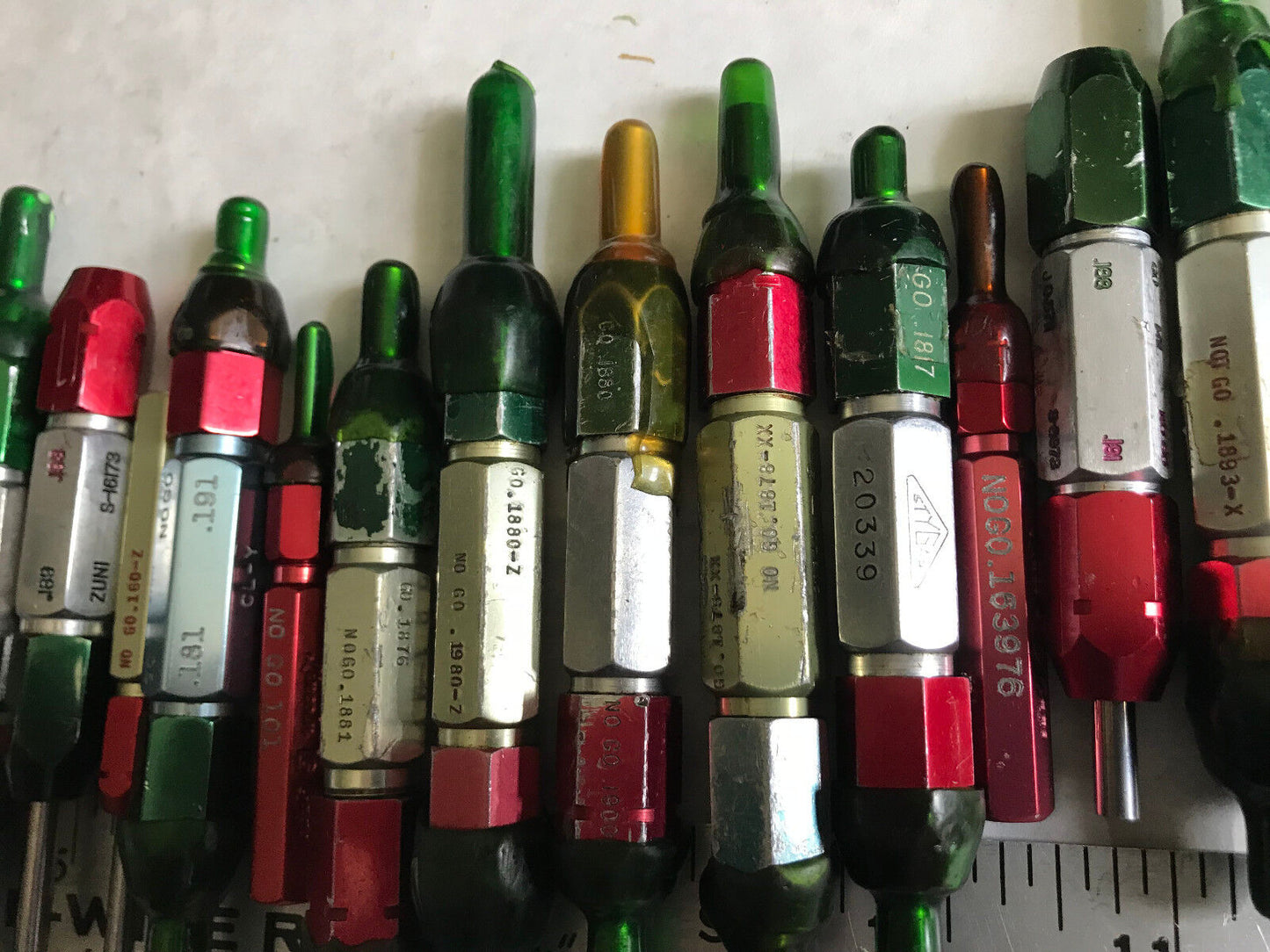 Lot Plug Gage Go Nogo Van Keuren .1880,1980,181,191,1875,180,1874,1889,1877,Es
