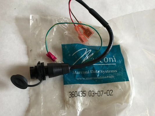 New Marconi 360435 10/30/01-1L2 , Videojet Cable Connector 360435,Ff