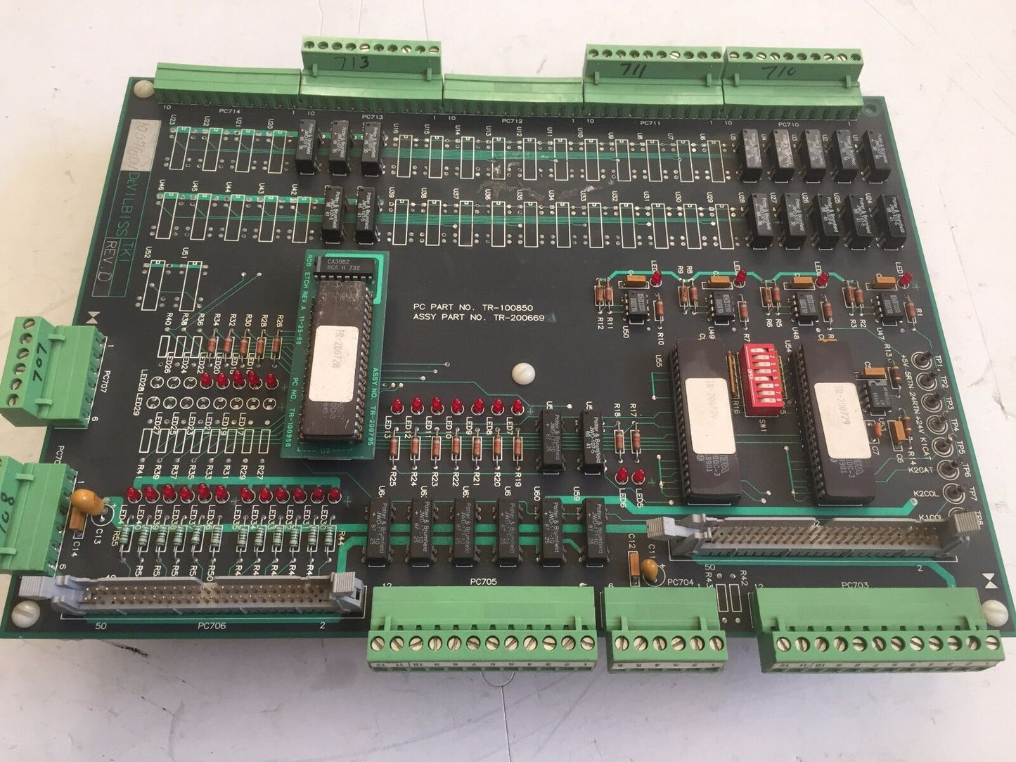Devilbiss Tr-100850,Tki Rev.D,100-70-Dv,Tr-200669 Pcb Board,Cy