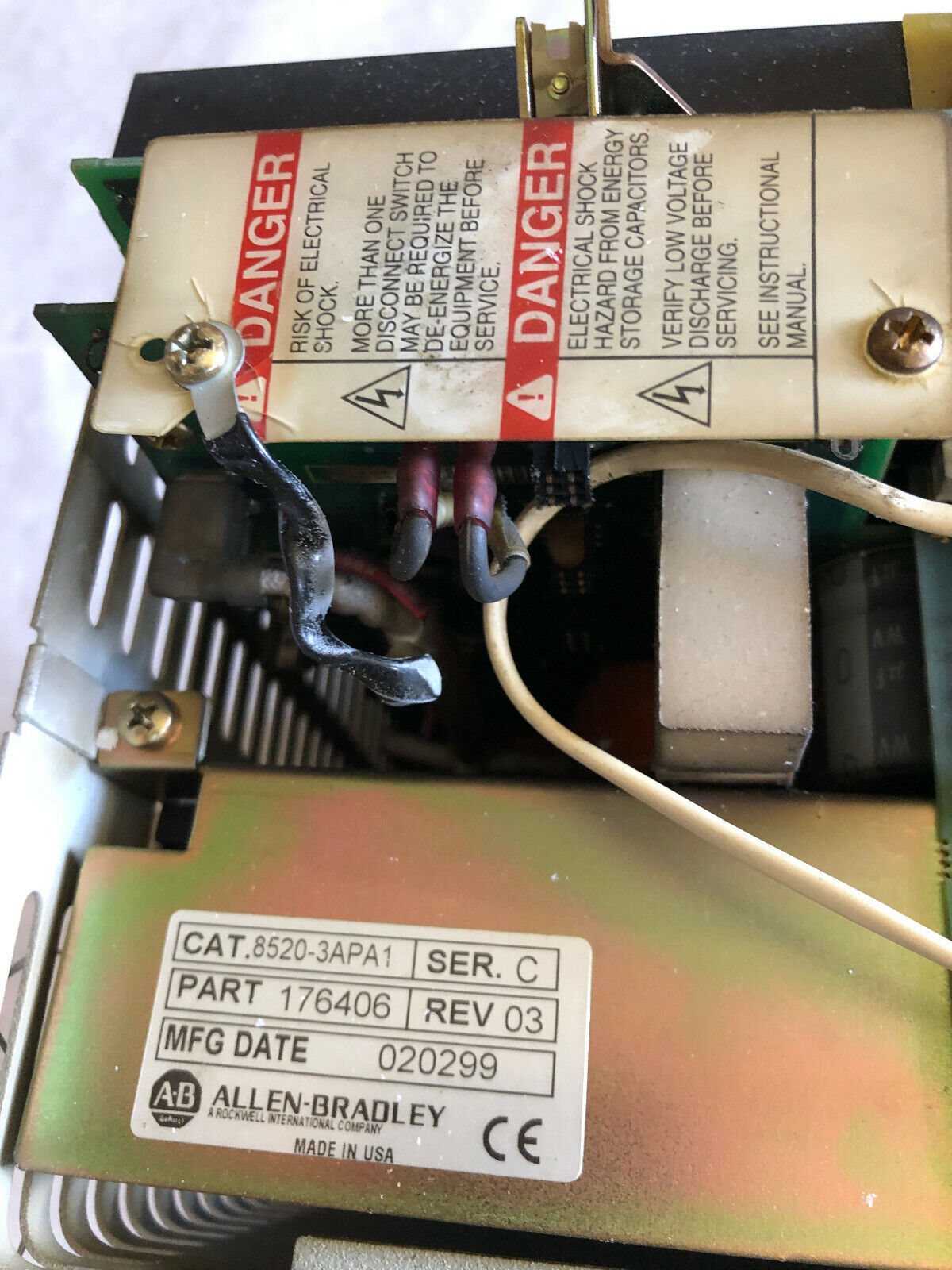 Allen Bradley 8520-3S10a-Bat-Ex4-S-1-2-3-4-5-7,85203Apa1,10Kw Servo Drive,Bo