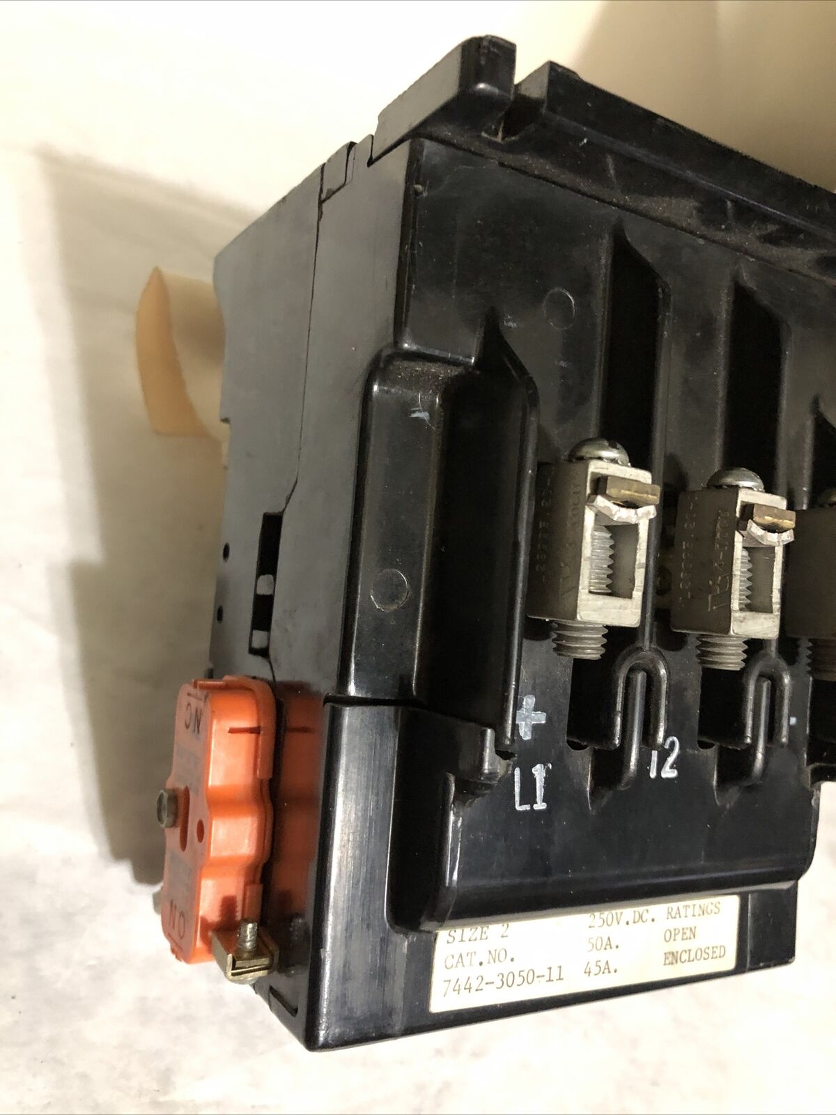 Ward Leonard 7442-3050-11 Contactor, Size 2, 250Vdc, 50A,Fg