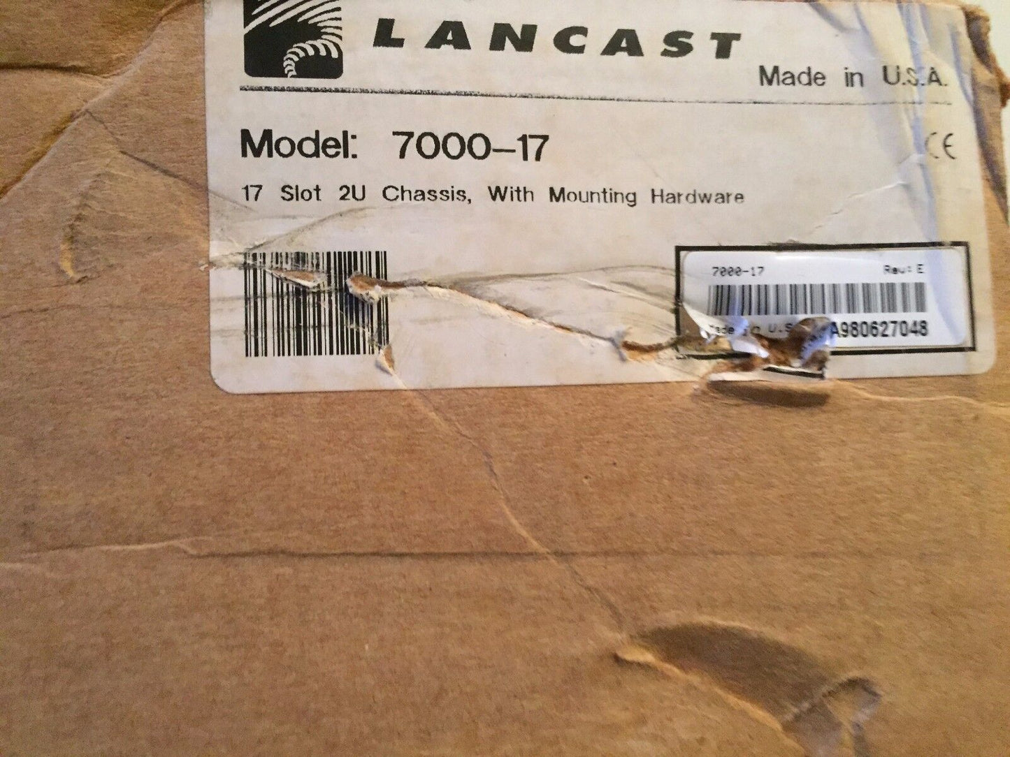 New Lancast 7000-17,6700-731814-001 Rev A Chassis 17Slot 2U,Tm