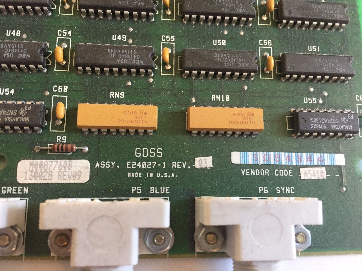 Goss E24027-1,130028,A5410  Contiweb Graphic Controller Board,Bt,Cx