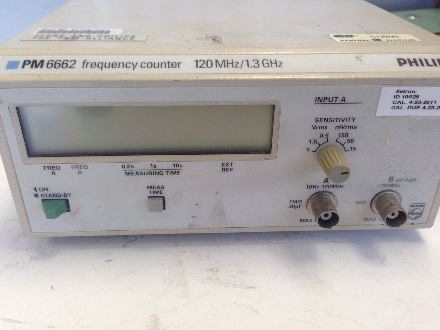 Philips Pm6662/011,Pm6662 Frequency Counter,120 Mhz/1.3 Ghz,Nc 9446 066 62011,Fe