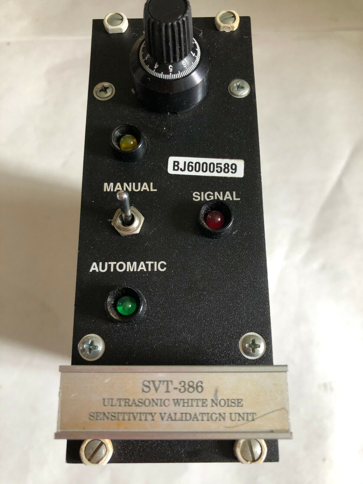 Svt-386 Ultrasonic White Noise Sensitivity Validation Unit Bj6000589,Ew