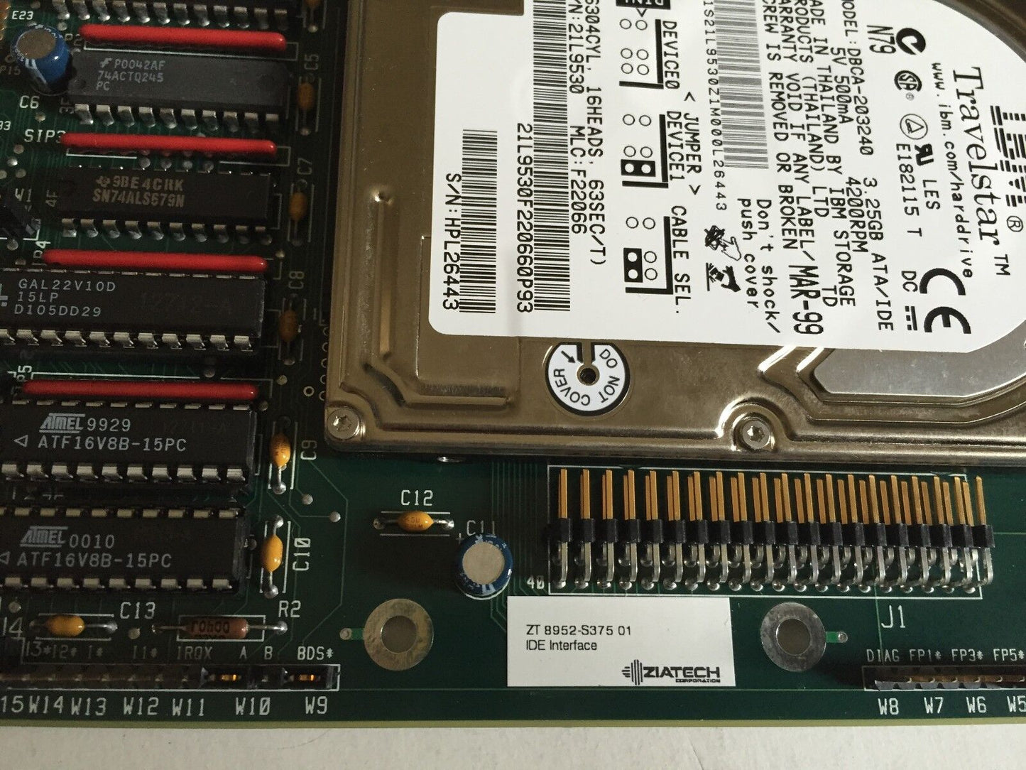New Ziatech Zt 8952-S375,8952-S375 01,Ibm Travelstar Dbca-203240 Hard,Ide 1.4,Fi