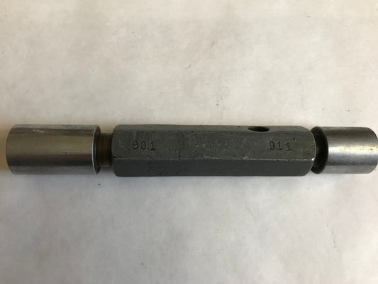 The Pipe Machine Plug Inspection Gage Gtd Wp-1130 Go .901  No Go .911,Et