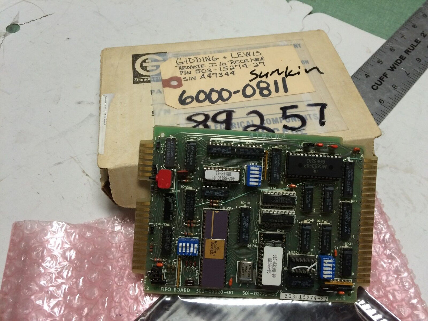 Giddings & Lewis 503-15274-27 Pc Board Fifo 502-03020-00,501-03775-00,Ej