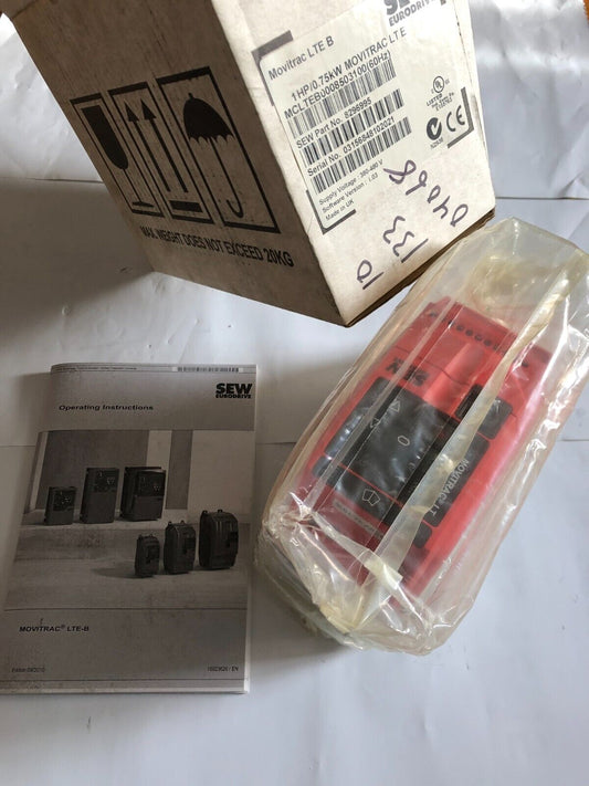 New Sew Eurodrive Mclteb0008503100 (60Hz),1 Hp/0.75Kw Movitrac Lte B,Sd