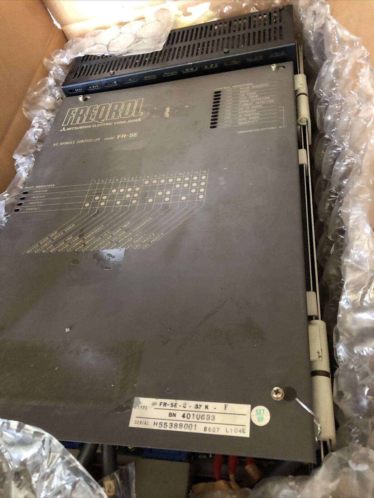 Mitsubishi Fr-Se-2-3.7K-F,Freqrol Fr-Se,Ac Spindle Controller,Fr-Se-2-37K-F,Br