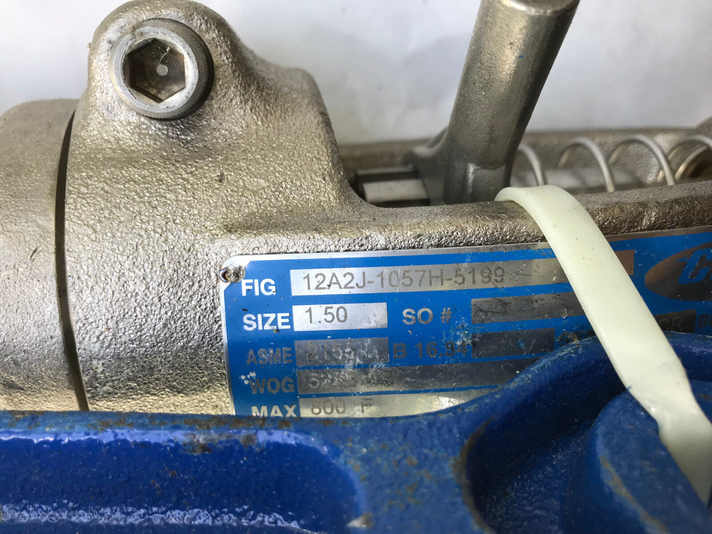 New 1.5" Conval 7H 1832 Clampseal Throttling Valve Conval 12A2j-1057H-5199,Tg