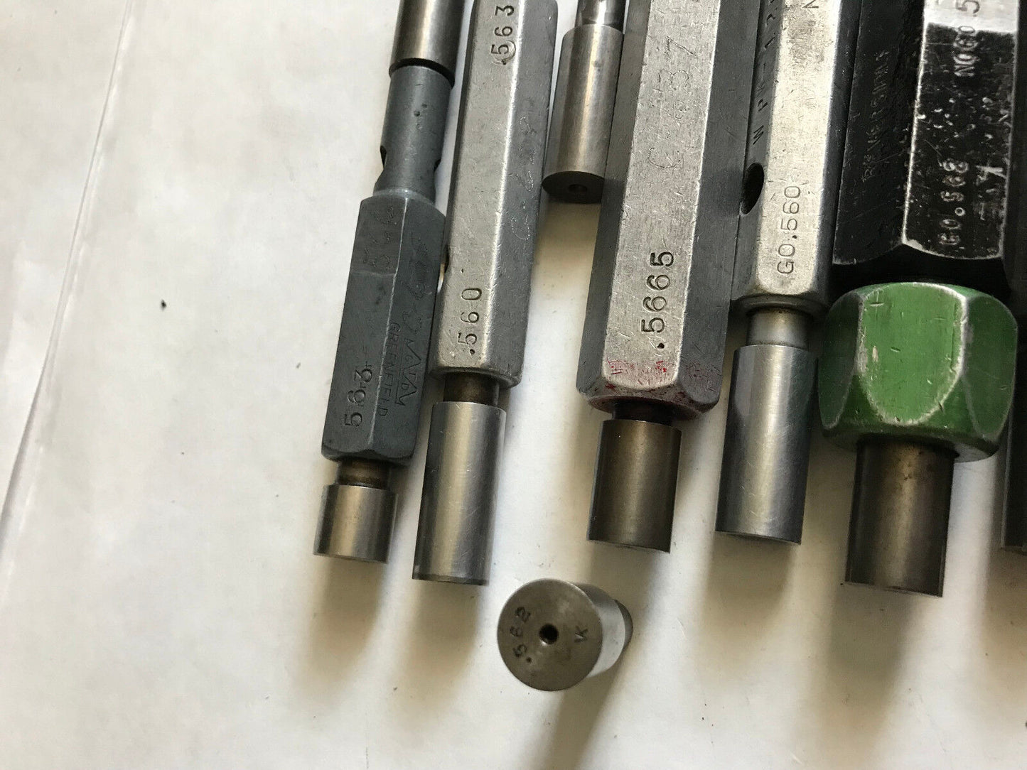 Lot The Pipe Machinery Go No Go Plug Gage .553,.557,.565,.562,.557,.555,.570,Et