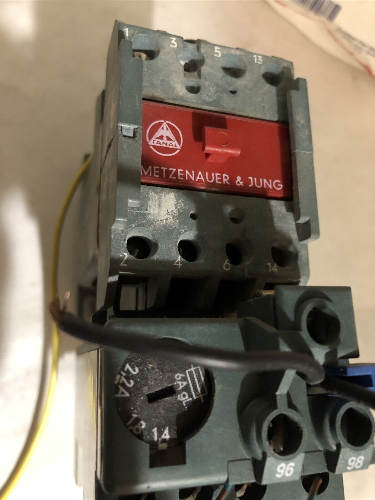 Metzenauer & Jung Dgsl12-10E K7 Contactor 24V Gl 6A Dgsl 12-01E,Bq,De