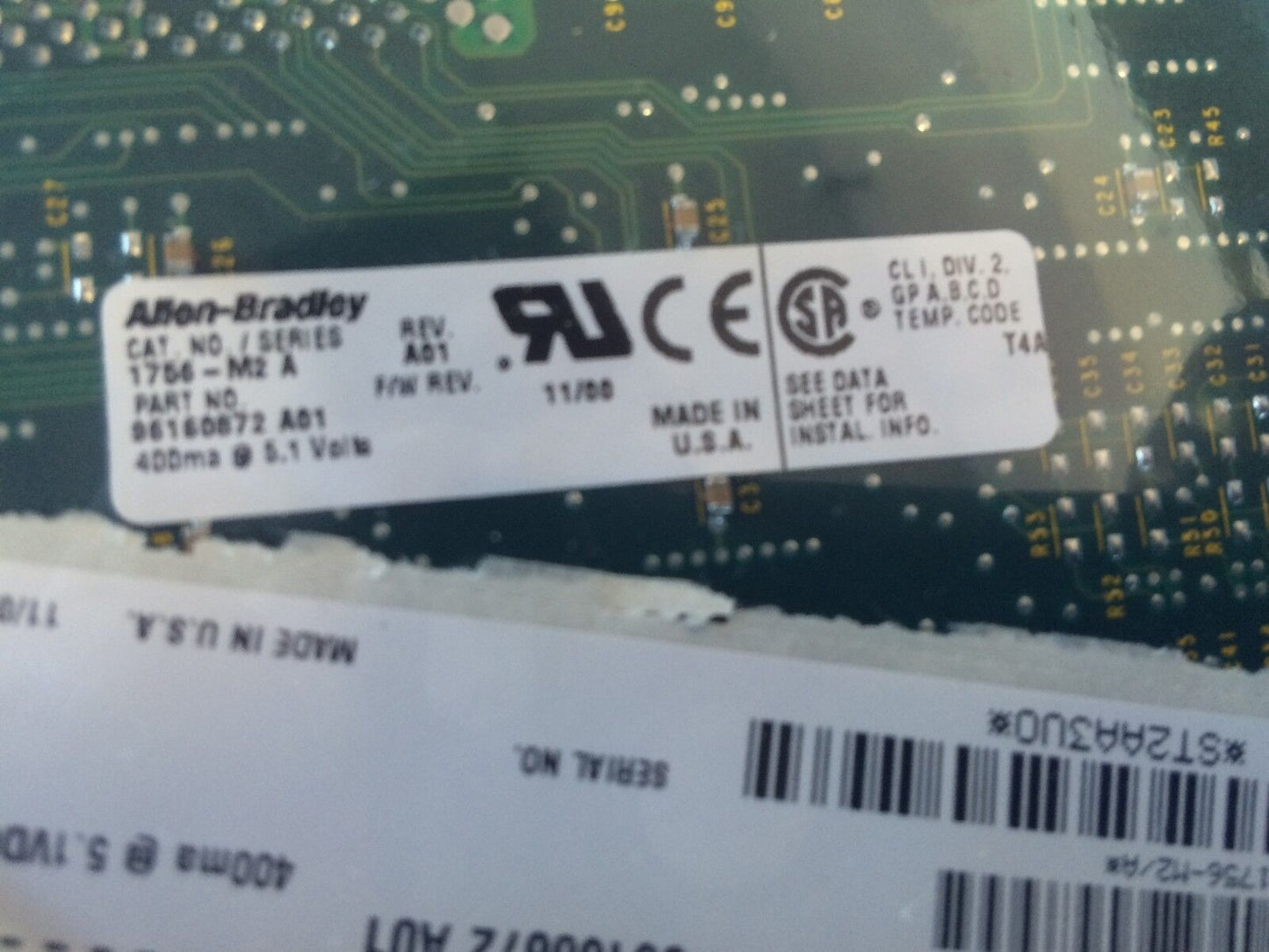 New 1756 M2 A,96160872 Controllogix 1Mbyte Words Memory Module,Eh