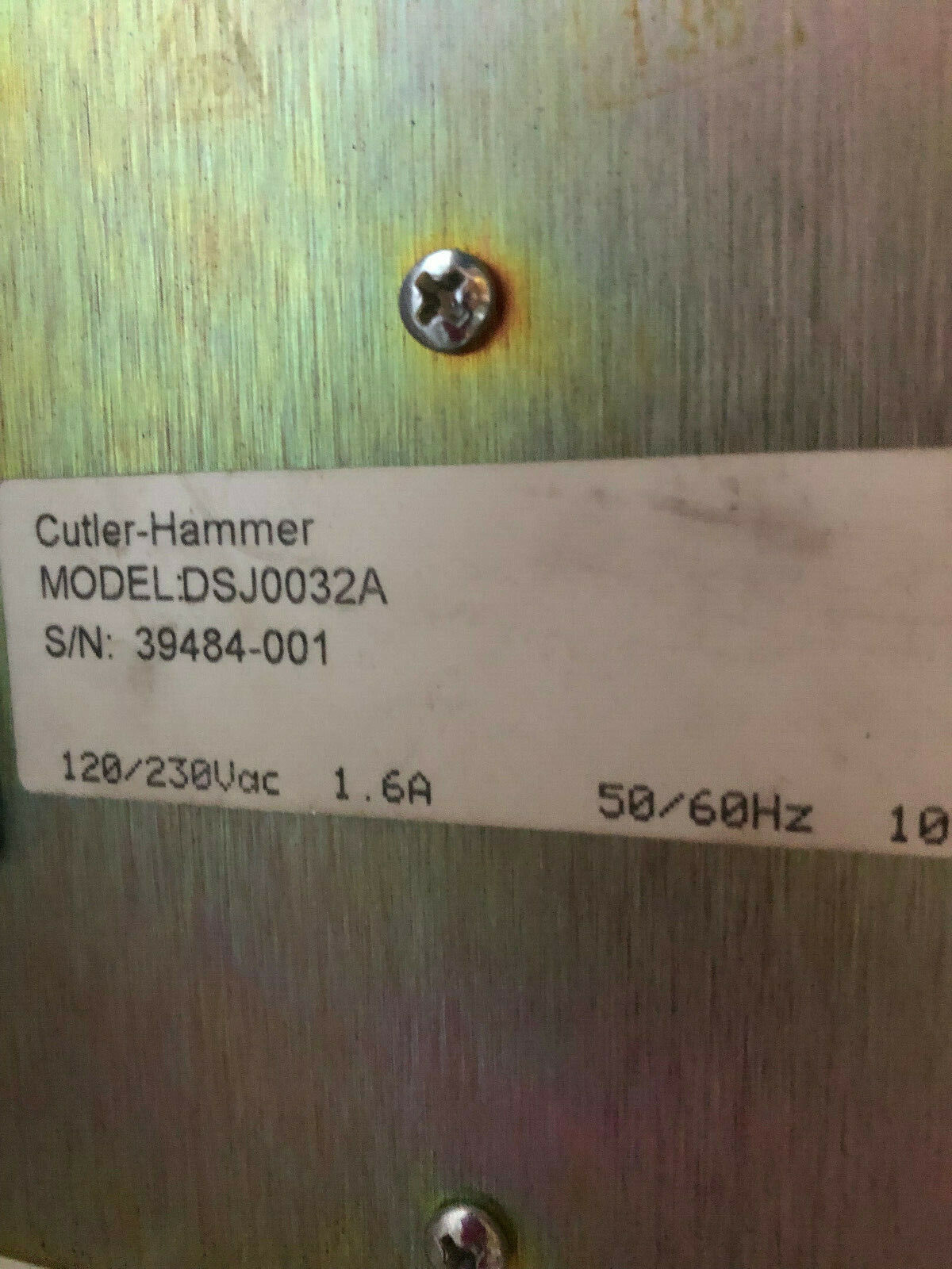 Cutler Hammer D7a,Cutler Hammer Ds90072 D7a Industrial Pc,Dsj0032a,Se