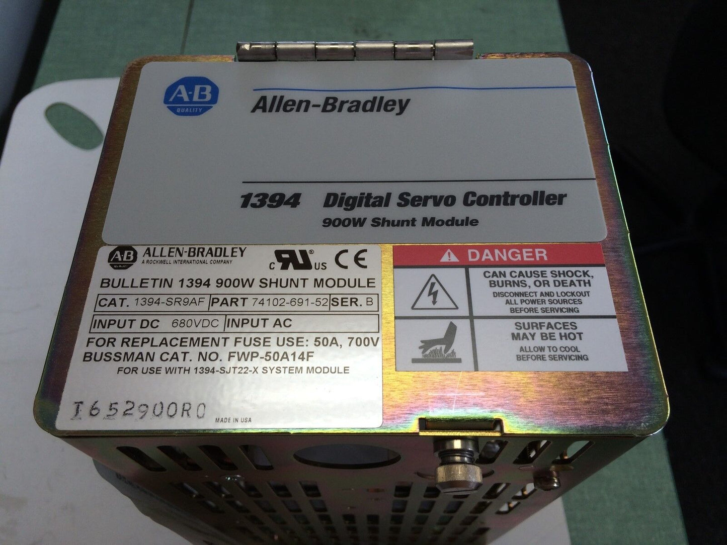 New Allen Bradley 1394 Digital Servo 74102-691-52,300W,No Fan 1394-Sr9af,Df